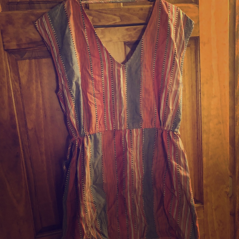 NWT Denim bohemian stripped dress